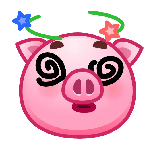 😵‍💫 Стикер «Pig stickers» для Telegram