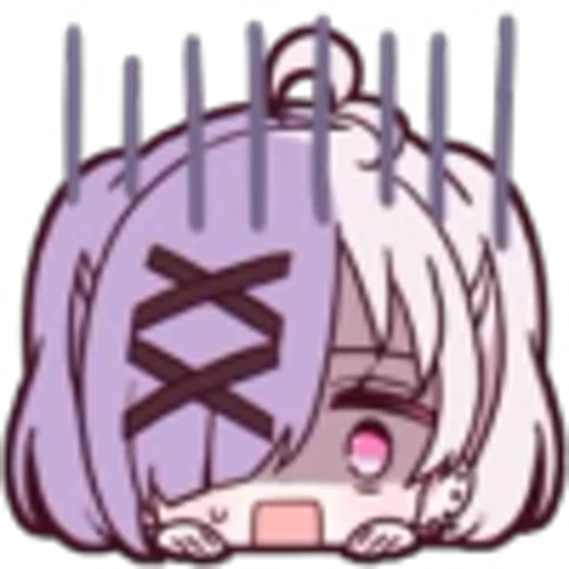 😱 Эмодзи «Pigtails Girl» для Telegram
