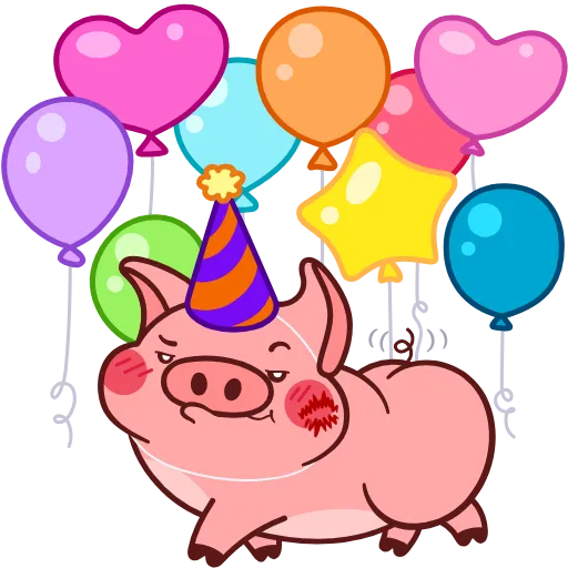 Стикер 27 💝 Свин Валера