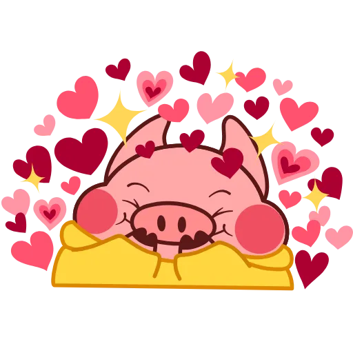 Стикер 11 💝 Свин Валера
