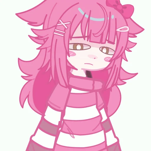 💕 Стикер «Pink girl» для Telegram