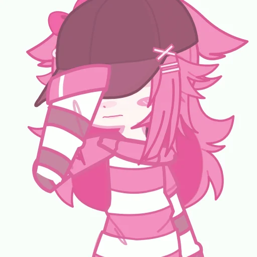 💕 Стикер «Pink girl» для Telegram