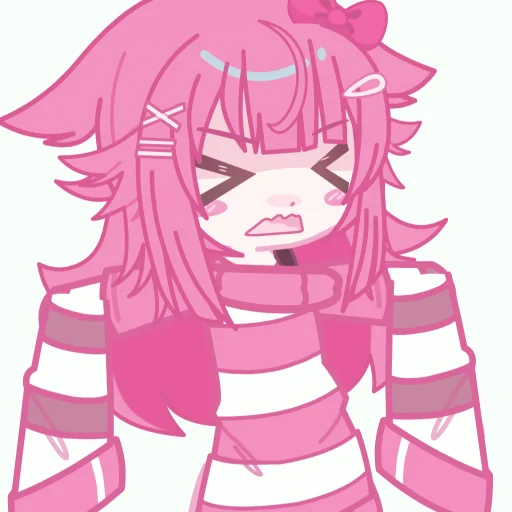 💕 Стикер «Pink girl» для Telegram