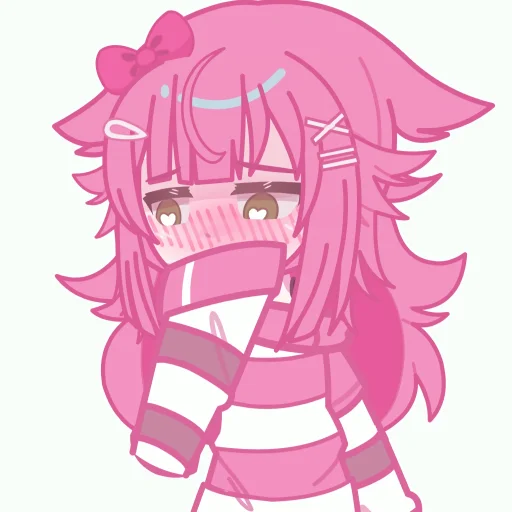 Стикерпак Pink girl для Telegram