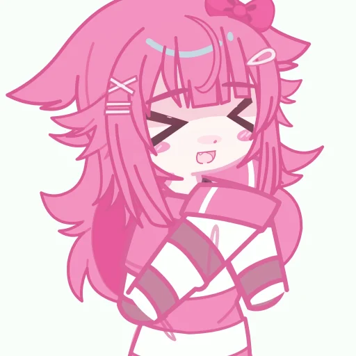 💕 Стикер «Pink girl» для Telegram