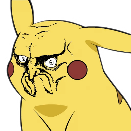 ☹️ Стикер «Pikachu Faces» для Telegram