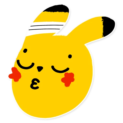 😙 Стикер «Pikachu loves Cookie» для Telegram