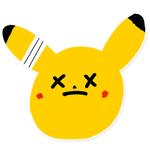 😵 Стикер «Pikachu loves Cookie» для Telegram