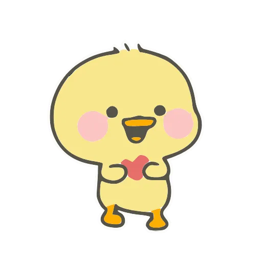 💕 Стикер «小鸭皮卡-» для Telegram