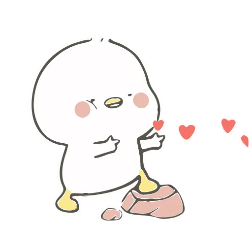 💞 Стикер «小鸭皮卡-» для Telegram