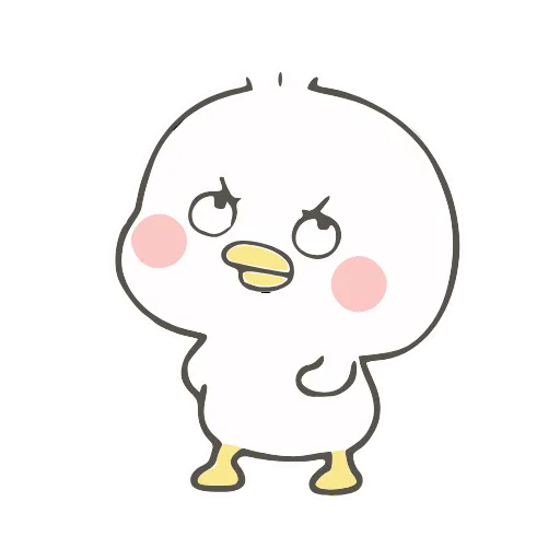 🙄 Стикер «小鸭皮卡-» для Telegram