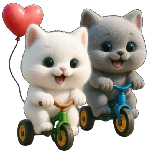 🚲 Стикер «Piko and Paya» для Telegram
