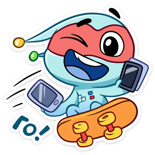 🛹 Стикер «Пиксель» для Telegram