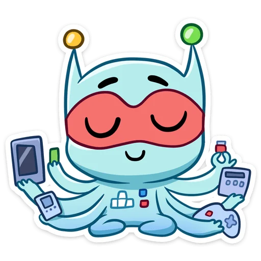 🧘‍♂ Стикер «Пиксель» для Telegram