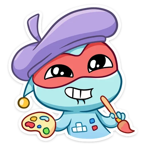 👩‍🎨 Стикер «Пиксель» для Telegram
