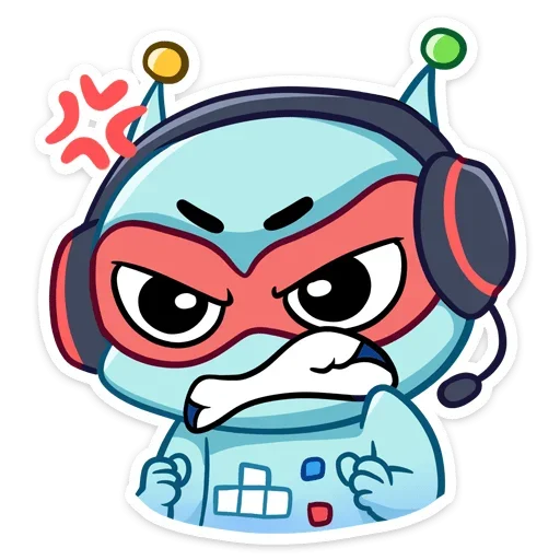 😡 Стикер «Пиксель» для Telegram