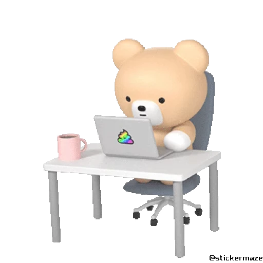 🐻 Стикер «Piku & miku» для Telegram