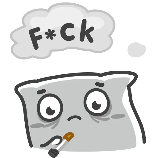 😨 Стикер «Pillow Fellow» для Telegram