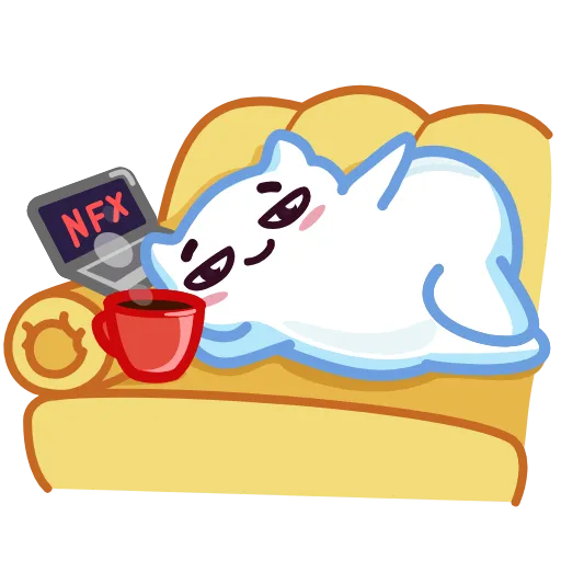 📺 Стикер «Pillow Fellow» для Telegram