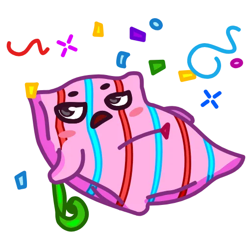 🥳 Стикер «Pillow Fellow» для Telegram