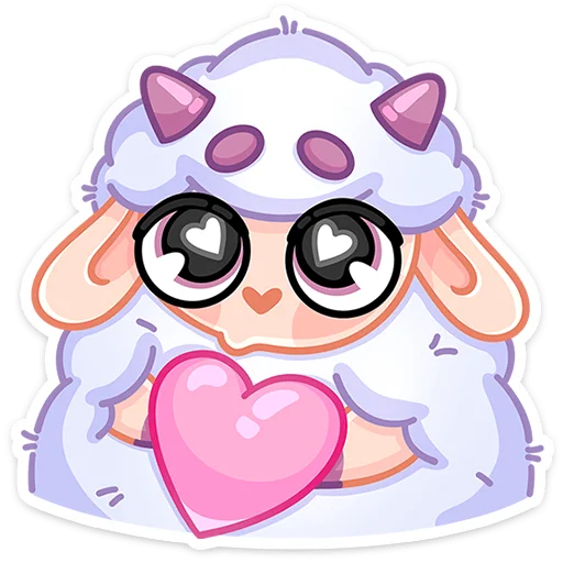 ❤️ Стикер «Овечка Пильви» для Telegram