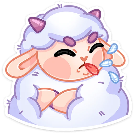 😝 Стикер «Овечка Пильви» для Telegram