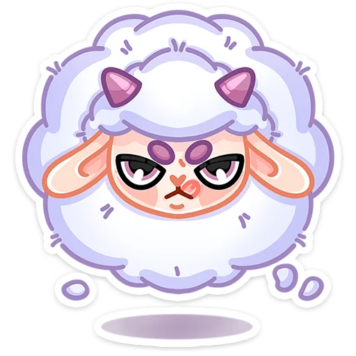 😠 Стикер «Овечка Пильви» для Telegram