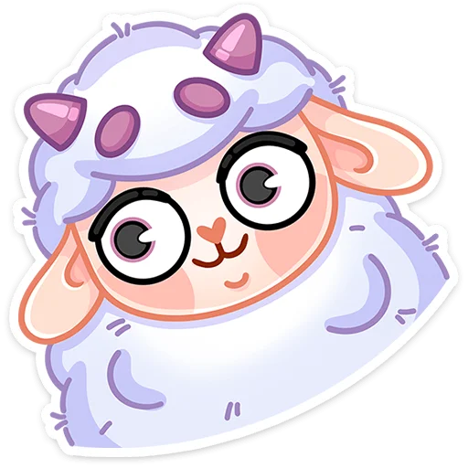 😊 Стикер «Овечка Пильви» для Telegram
