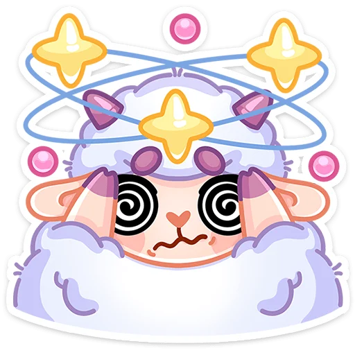 😵‍💫 Стикер «Овечка Пильви» для Telegram