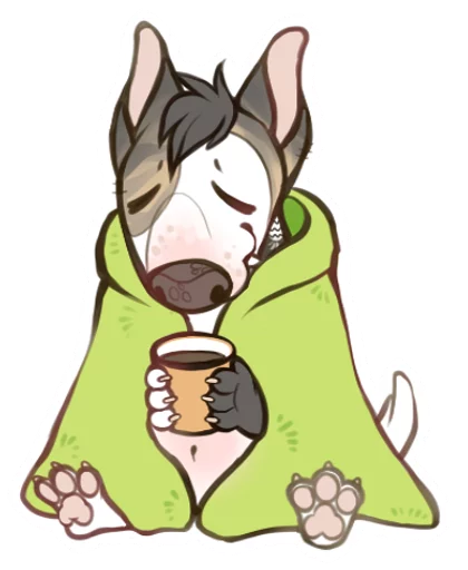 ☕ Стикер «eggdog» для Telegram