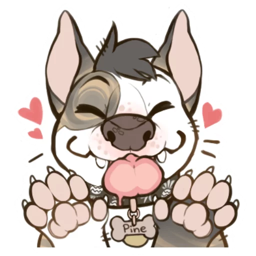 ❤ Стикер «eggdog» для Telegram