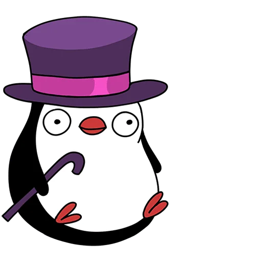 🎩 Стикер «Пингвин Пинг Без Текста» для Telegram