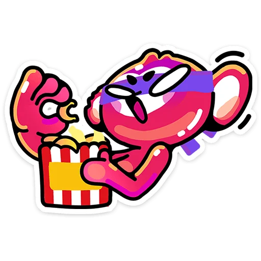 🍿 Стикер «Пинг» для Telegram