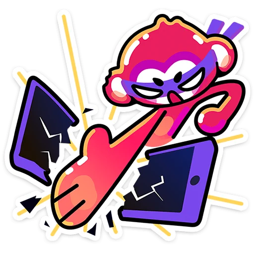 👊 Стикер «Пинг» для Telegram
