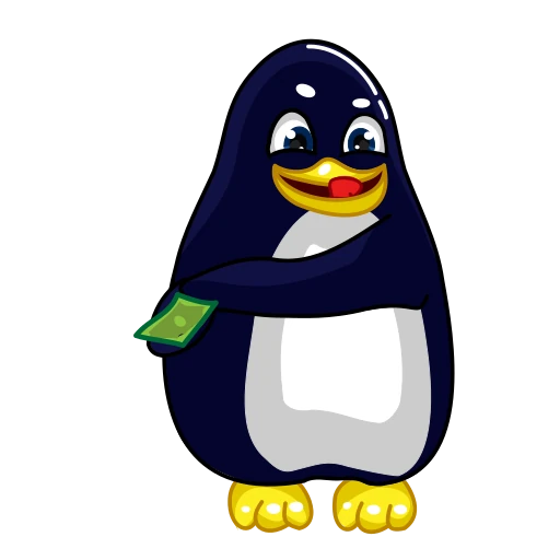 💵 Стикер «Pinguin Pin» для Telegram