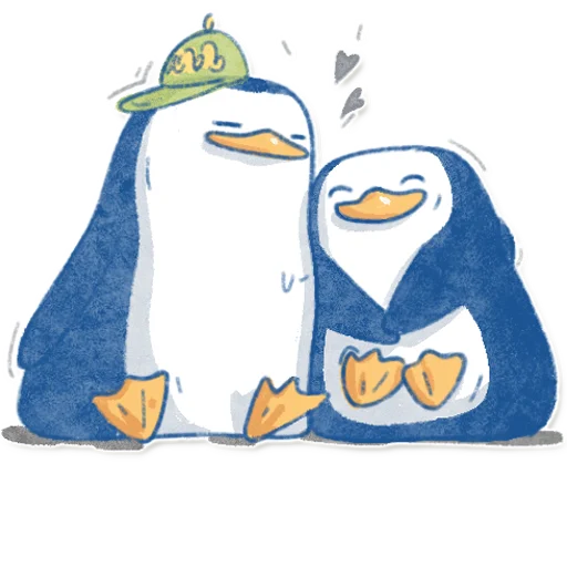 👩‍❤️‍👨 Стикер «Pinguinki» для Telegram