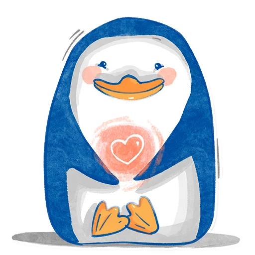 ❤️ Стикер «Pinguinki» для Telegram
