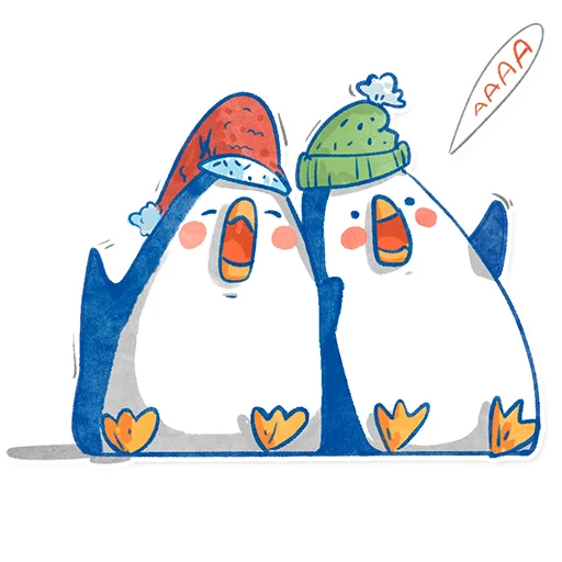 🥳 Стикер «Pinguinki» для Telegram