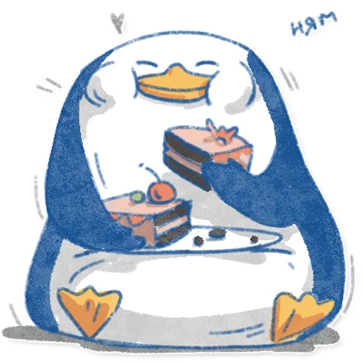 🍰 Стикер «Pinguinki» для Telegram