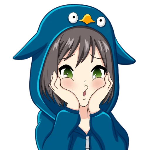 😍 Стикер «Пингви-тян» для Telegram