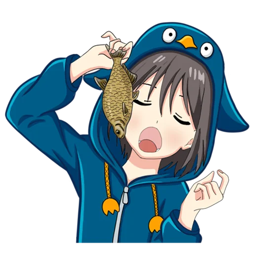 🐟 Стикер «Пингви-тян» для Telegram