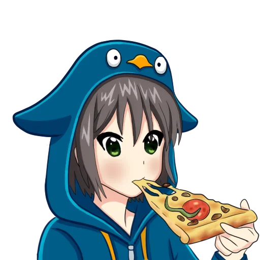 🍕 Стикер «Пингви-тян» для Telegram