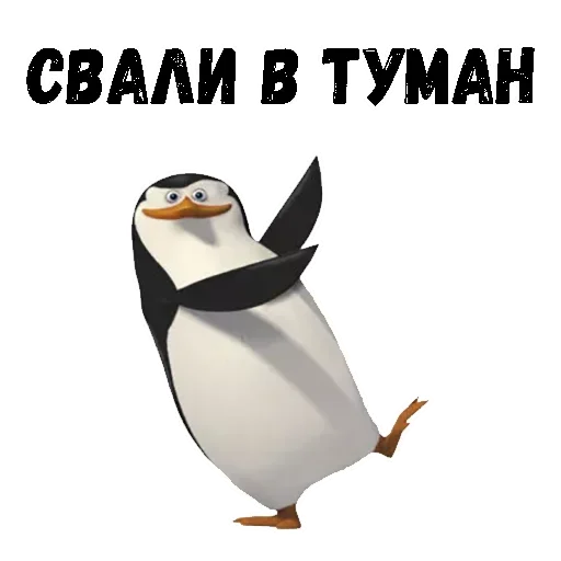😙 Стикер «Пингвин из Мадагаскара» для Telegram