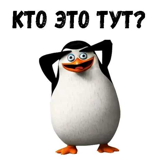 😩 Стикер «Пингвин из Мадагаскара» для Telegram
