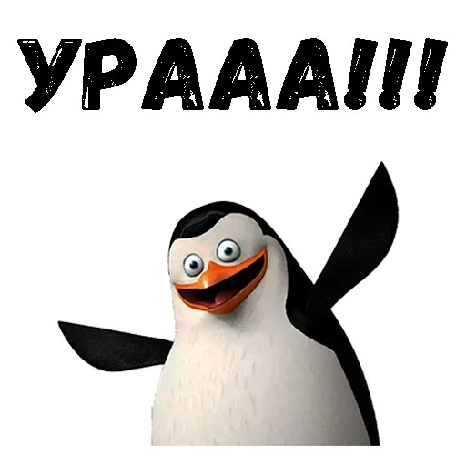 🙃 Стикер «Пингвин из Мадагаскара» для Telegram