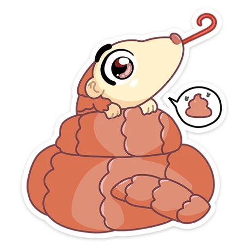 💩 Стикер «Пини - добрая шишка» для Telegram