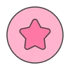 ⭐️ Эмодзи «Розовые мечты - буквы и значки» для Telegram