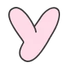 😗 Эмодзи «Розовые мечты - буквы и значки» для Telegram
