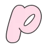 😍 Эмодзи «Розовые мечты - буквы и значки» для Telegram