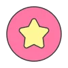⭐️ Эмодзи «Розовые мечты - буквы и значки» для Telegram